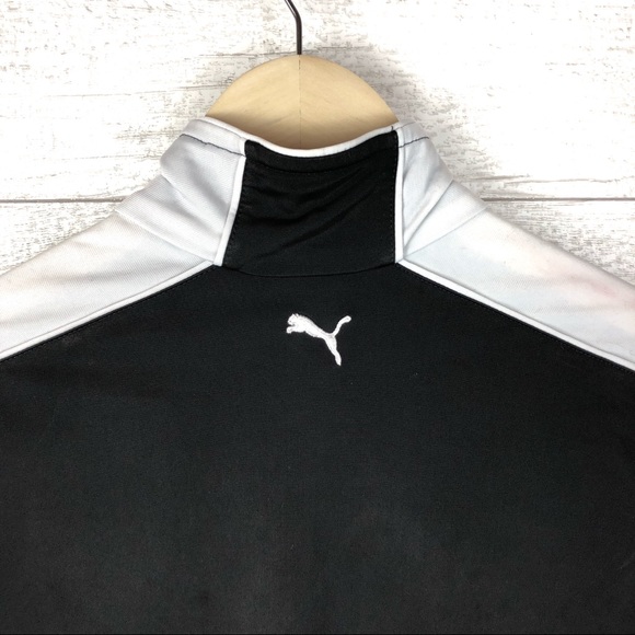 PUMA Classic Black and White Zip Up Track Jacket - Picture 6 of 6